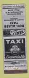 Matchbook Cover - Doc Glass Taxi Canandaigua NY WORN