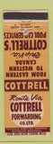 Matchbook Cover - Contrell Forwarding Trucking Toronto Hamilton ON WEAR