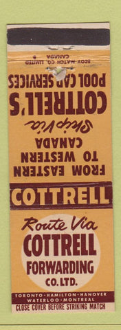 Matchbook Cover - Contrell Forwarding Trucking Toronto Hamilton ON WEAR
