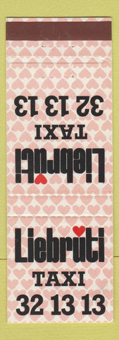 Matchbook Cover - Liebruti Taxi