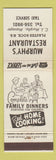Matchbook Cover - Murphy's Restaurant Plaster Rock NB
