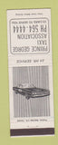 Matchbook Cover - Prince George Taxi Association BC