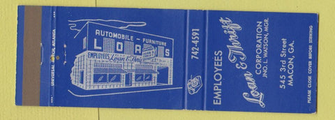 Matchbook Cover - Employees Loan and Thrift Corp Macon GA