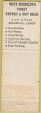 Matchbook Cover - Top Hat Hot Brau Berkeley CA