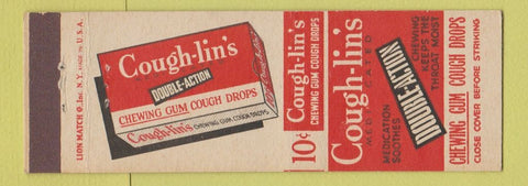 Matchbook Cover - Gough Lin's Cough Drops Gum