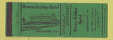 Matchbook Cover - Green Gables Hotel Lewistown PA