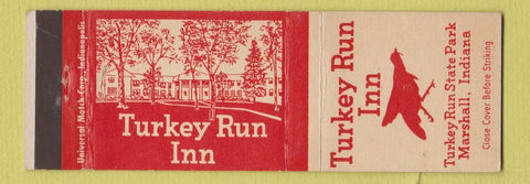 Matchbook Cover - Turkey Run Inn Marshall IN