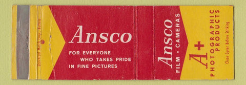 Matchbook Cover - Ansco Film Cameras