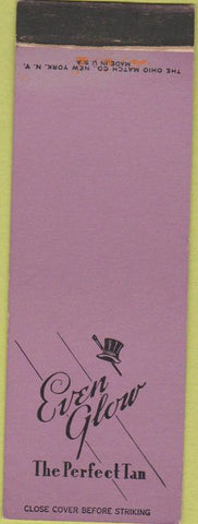 Matchbook Cover - Even Glow Tanning SAMPLE Glen Rock NJ