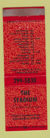 Matchbook Cover - The Stadium Columbus OH Basketball Schedule WEAR