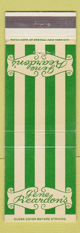 Matchbook Cover - Gene Reardon's Trench's Neptune Inn Atlantic City NJ