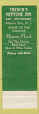 Matchbook Cover - Gene Reardon's Trench's Neptune Inn Atlantic City NJ