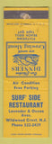 Matchbook Cover - Surf' Side Restaurant Wildwood Crest NJ WEAR