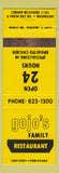 Matchbook Cover - Gojo's Family Restaurant Waukegan IL