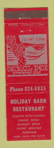 Matchbook Cover - Holiday Barn Restaurant