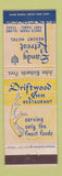 Matchbook Cover - Sandy Retreat Resort Hotel South Padre Island Port Isabel TX