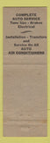 Matchbook Cover - AA Automotive Industries Brownsville TX Ol Corral Restaurant
