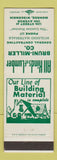 Matchbook Cover - Bruni Miller General Contractor Monroe WI