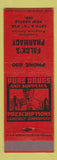 Matchbook Cover - Falck's Pharmacy Drug Store New Castle IN