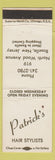 Matchbook Cover - Patrick's Hair Salon Roselle NJ