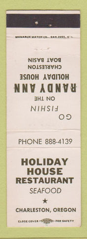 Matchbook Cover - Holiday House Restaurant Charleston OR