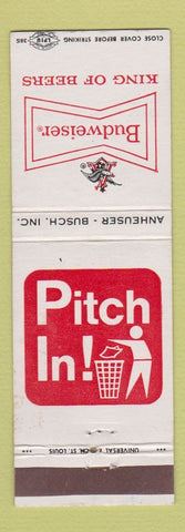 Matchbook Cover - Budweiser Beer Recycle