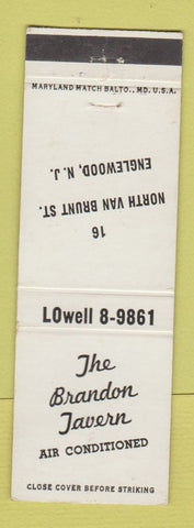 Matchbook Cover - Brandon Tavern Englewood NJ