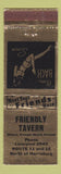 Matchbook Cover - Friendly Tavern Liverpool PA girlie