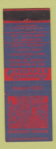 Matchbook Cover - Roosevelt Tavern Norfolk VA