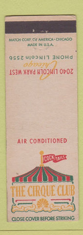 Matchbook Cover - Cirque Club Chicago IL