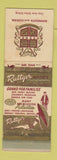 Matchbook Cover - Buttger's Deerwood Brainerd Bemidji MN Fort Lauderdale FL