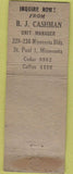 Matchbook Cover - Monarch Life Insurance Springfield MA WEAR