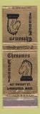 Matchbook Cover - Chessmen Lounge Springfield MA WEAR