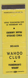 Matchbook Cover - Wahoo Club San Francisco CA