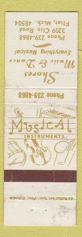 Matchbook Cover - Shores Musical Instruments Flint MI WEAR