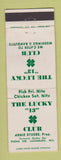 Matchbook Cover - Lucky 13 Club Luxemburg WI