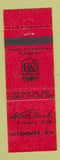 Matchbook Cover - Northbrook Country Club Lexemburg WI