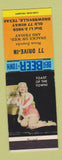 Matchbook Cover - 77 Drive In Brownsville TX Nena Zepeda pinup