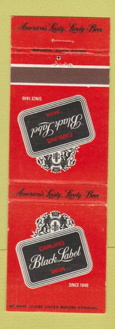 Matchbook Cover - Carling Black Label Beer