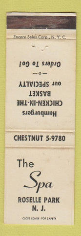 Matchbook Cover - The Spa Roselle Park NJ WEAR