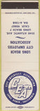 Matchbook Cover - Long Beach City Employees Assoc CA