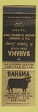 Matchbook Cover - Bahama Steak House Miami FL