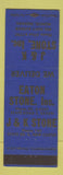 Matchbook Cover - J&K Stone Muncie IN Eaton Stone