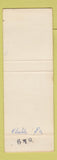 Matchbook Cover - Claudia House Restaurant Philadelphia PA girlie