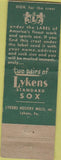 Matchbook Cover - Lykens Socks Lykens PA Hosiery WEAR