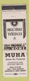 Matchbook Cover - Muha Funeral Home Newark NJ WEAR