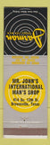Matchbook Cover - Jarman Shoes Mr John's Man's Shop Brownsville TX