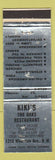 Matchbook Cover - Kiki's Restaurant Washington DC WEAR