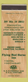 Matchbook Cover - Flying Red Horse Inn Compton IL