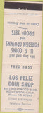 Matchbook Cover - Los Feliz Coin Shop Hollywood CA